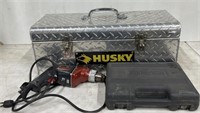 (Y) Husky Stainless Steel Diamond Plate Tool Box