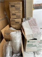 Plastic Containers, Styrofoam Containers, Wrapped