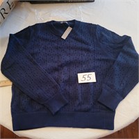 Point Sub Blue Sweater- Size XXL