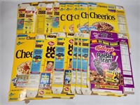 VINTAGE CHEERIOS, HONEY COMB CEREAL BOXES