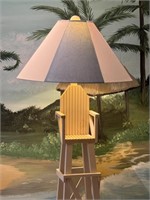 Beach Theme Lifeguard Chair Floor Lamp