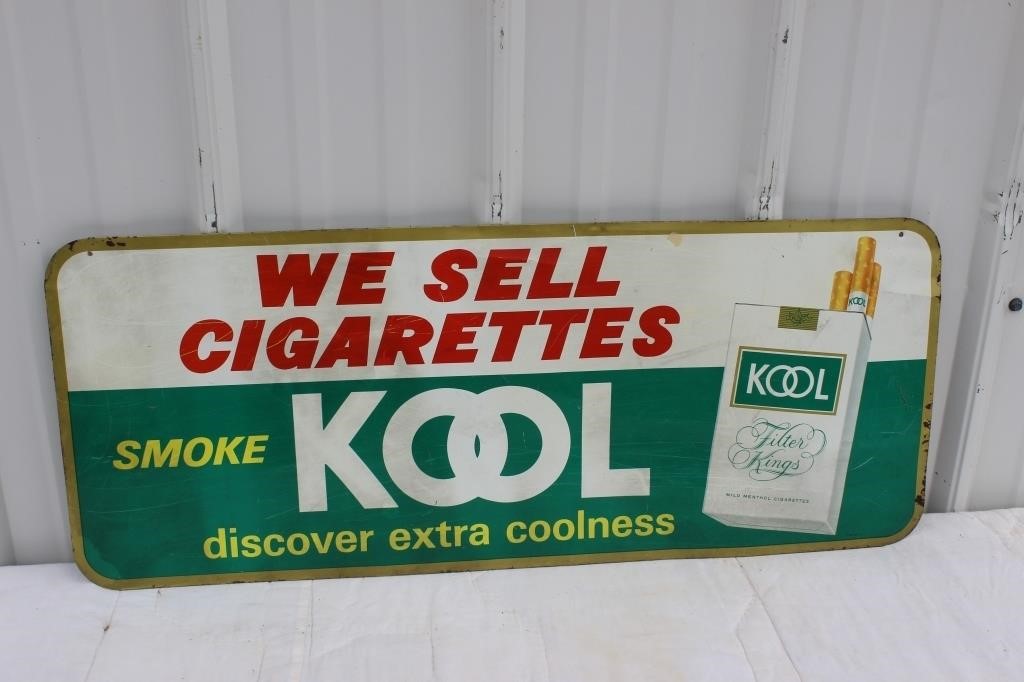 Kool cigs-metal-new-30"x12"