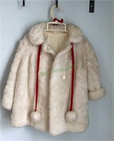 Vintage little girls size 4 fuzzy coat with