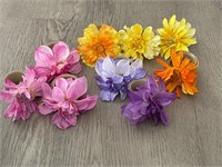 Vintage Flower Slap Bracelets