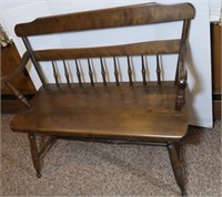 Deacon's Bench - 36x16x17"H (to Seat Top) x32.5