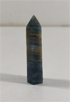 Hand Carved Polished Blue Onyx Tower