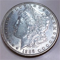 1888-S Morgan Silver Dollar High Grade Rare Date