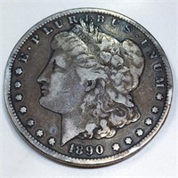 1890-CC Morgan Silver Dollar