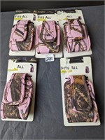 5 Piece Lot ,Pink Mossy Oak- Nite Ize Phone Holder