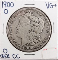 Coin 1900-O O/CC Morgan Silver Dollar VG