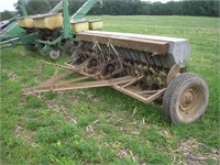 JOHN DEERE-VAN BRUNT 10' GRAIN DRILL w/ GRASS SEED