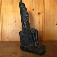 Heavy Egyptian Pharaoh Statue Sculpture