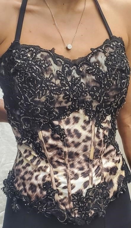 Leopard Print Corset