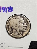 Full Date 1918 Buffalo Nickel