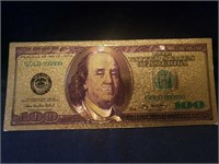 Collector $100. Gold bill