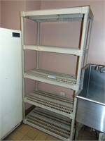 Plastic kitchen storage rack