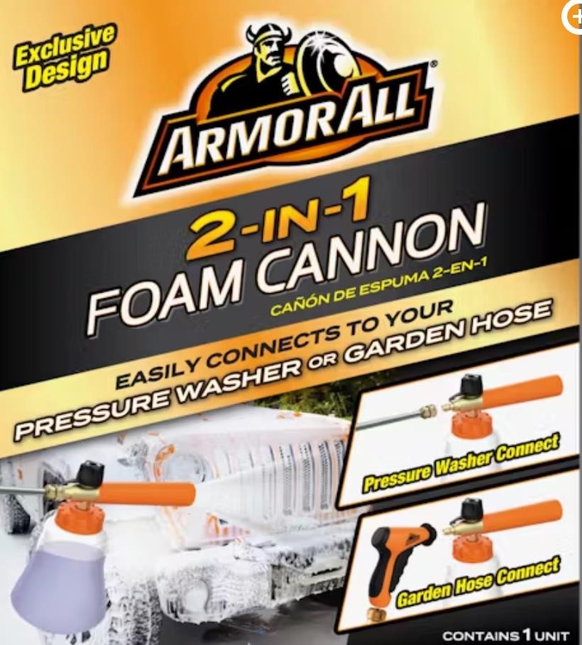 Armor All 2 in 1 Car Wash Foam Canon $39