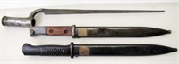 Two WW11 German steel bayonets