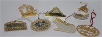 Vintage Brass Holiday Collectable Ornaments