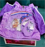 AMERICAN GIRL DOLL JACKET - SHOES - MEDALS