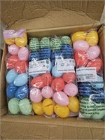 Plastic Easter eggs. 2 boxes. Each box has 48