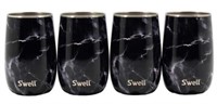 4-Pk S'Well Insulated Tumblers Stainless Steel,