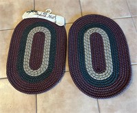 2 Small Oval Rugs