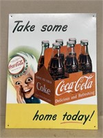 Coca-Cola advertising sign newer