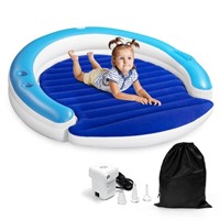 Kilpkonn Inflatable Round Toddler Travel Bed with