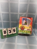 1991 Bowman Sealed Packs of Baseball Cards