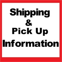 Shipping & Pick Up Information