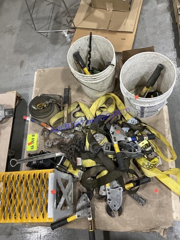 Cable cutters, hammers straps, stuff miscellaneous