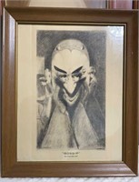 "GOSSIP" and Satan Came Also Wall Art framed