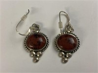 925 Thailand Rope edge earrings, total weight