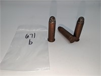 3 Pc. 1870's 50-70 Benet Primed Cartridges