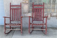 Two Wood Porch Rockers