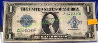 1923 One Dollar Large Silver Cert. Bank Note
