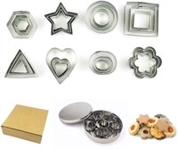 Meowoo Cookie Cutters Set, 24 PCS Stainless Steel