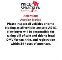 Important Auction Notice - please read!