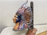 Decorative Cast Iron Indian Head Wall Mount