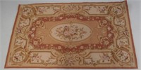 LOVELY PETIT POINT TAPESTRY 49" BY 30" - CLEAN