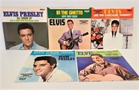 Elvis Presley 45 RPM 7" Vinyl (5 pcs)