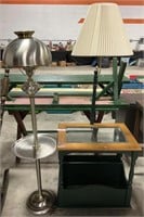 Mid Century Modern Floor Lamp, Table & Lamp Combo.