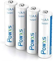 4 Pack Powxs Recharable Batteries AA