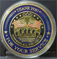 Thank you, veteran challenge coin