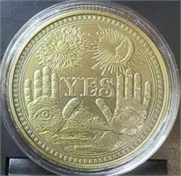 Yes or no challenge coin