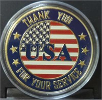 Thank you for your service. Challenge coin