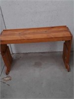 Adjustable wooden bench