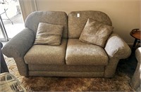 Multi-Tone Loveseat with (2) Matching Pillows