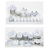107 PC Bing & Grondahl, Blue & White China Set
